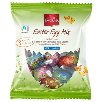 Пасхальная смесь шоколадных яиц Favorina Easter Egg Mix 180 гр Пасхальная смесь шоколадных яиц Favorina Easter Egg Mix 180 гр