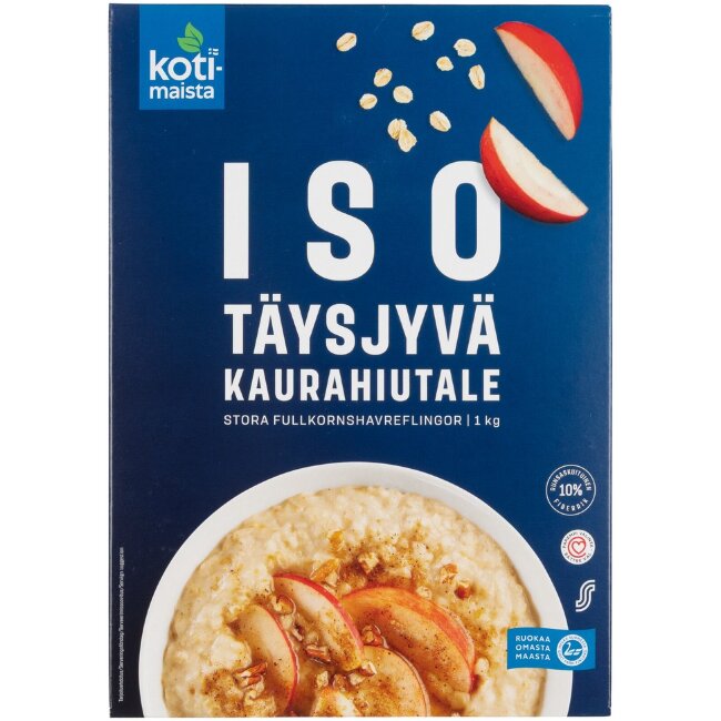 Крупные овсяные хлопья Kotimaista 1 кг Крупные овсяные хлопья Kotimaista 1 кг