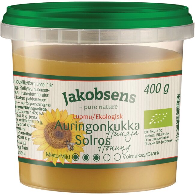 Органический подсолнуховый мед Jakobsens 400 гр