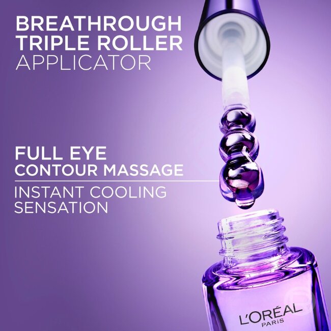 Сыворотка для кожи вокруг глаз L'Oréal Paris Revitalift Filler с 2,5% гиалуроновой кислотой и кофеином 20 мл