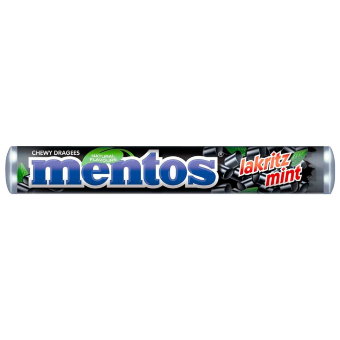 Жевательные конфеты (лакрица) Mentos LIQUORICE 37,5 гр