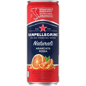 Газированный напиток San Pellegrino Naturali Aranciata Rossa 33 кл (банка)