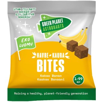 Овсяные батончики Green Planet Astronauts какао-банан 12 мес 25 гр