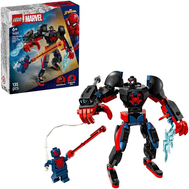 Робот LEGO® Super Heroes Marvel 76337 Майлз Моралес против Человек-паук 2099