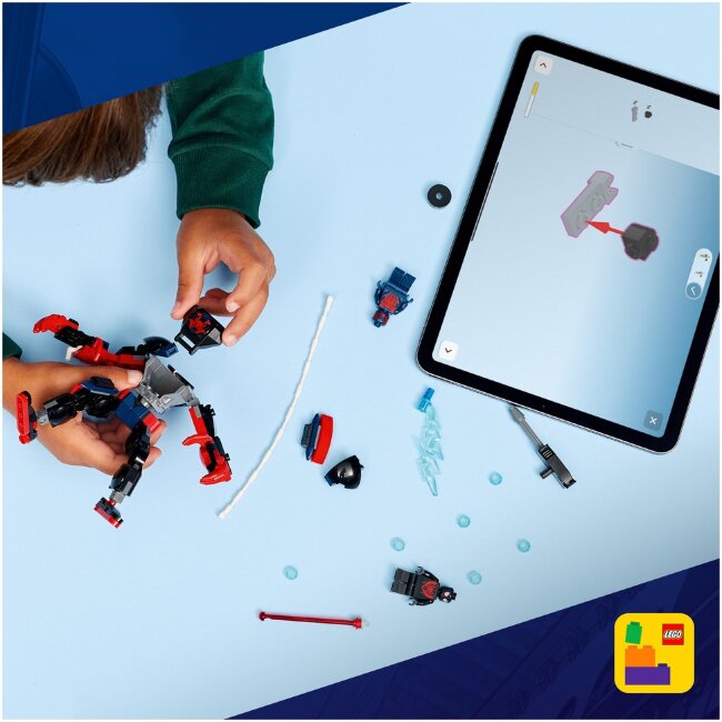 Робот LEGO® Super Heroes Marvel 76337 Майлз Моралес против Человек-паук 2099