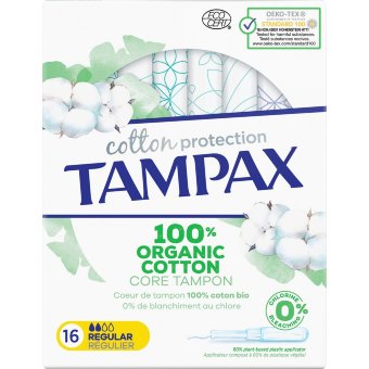 Тампоны Tampax Organic Cotton Regular 16 шт Тампоны Tampax Organic Cotton Regular 16 шт
