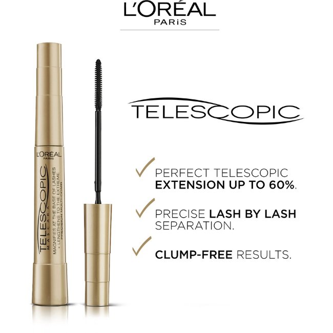 Тушь для ресниц L'Oréal Paris Telescopic черная ультраудлиняющая 8 мл