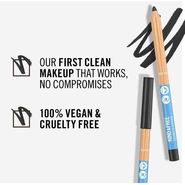 Подводка для глаз Rimmel Kind & Free Paint it Your Way 1,1 гр 001 Pitch Black