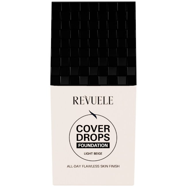 Тональный крем Revuele Cover Drops. Легкий и покрывающий тональный крем, который придает коже сияние.