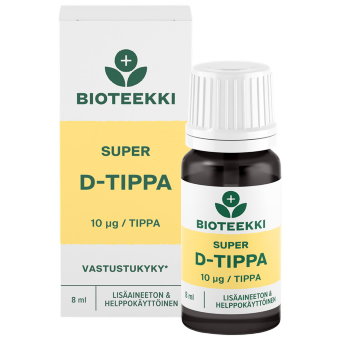 Капли витамин Д3 Bioteekki Teho SUPER D-tipat 8 мл Капли витамин Д3 Bioteekki Teho SUPER D-tipat 8 мл