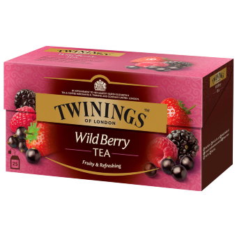 Чай черный с ягодами Twinings 25пак Wild Berry Чай черный с ягодами Twinings 25пак Wild Berry