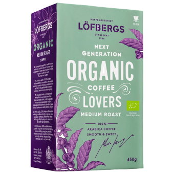 Средней обжарки кофе Löfbergs Organic 450 гр органический