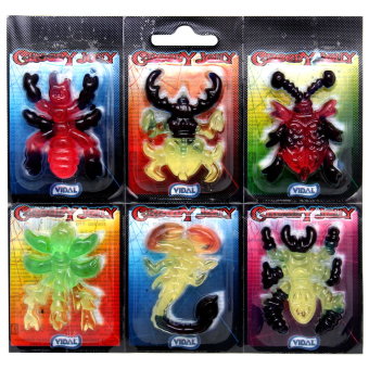 Желейные конфеты Creepy Jelly (жуки, скорпионы) 6 шт