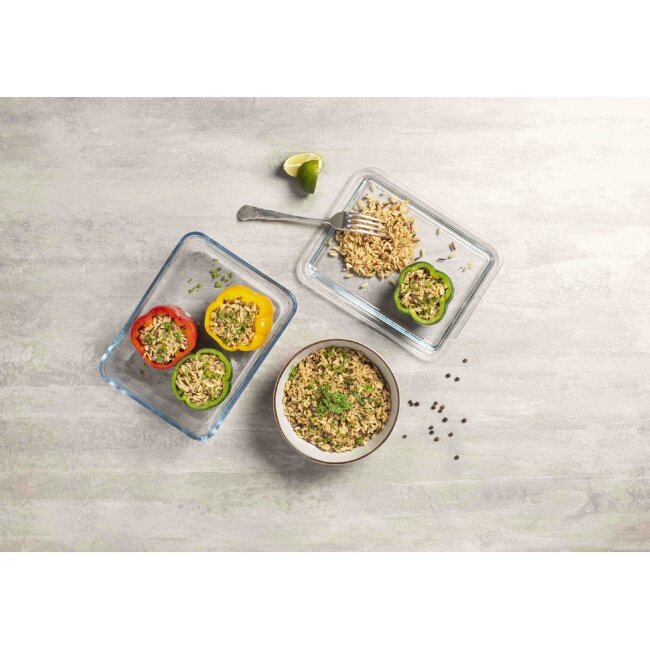 Стеклянная форма для запекания Pyrex с крышкой 22 x 17 x 6 см 1,5 л Pure Glass