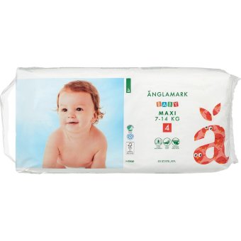 Подгузники на липучках Änglamark Baby maxi 4 (7-14 кг) 50 шт