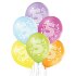 Центр с шарами на 5-летие экошары смешанных цветов 6 шт