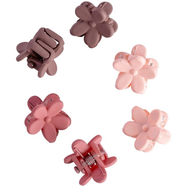 Мини заколки для волос Cailap Kids цветочные 6 шт, в ассортименте цветов