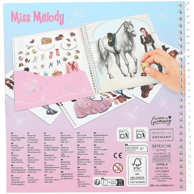 Наклейки Miss Melody Dress Me Up Наклейки Miss Melody Dress Me Up