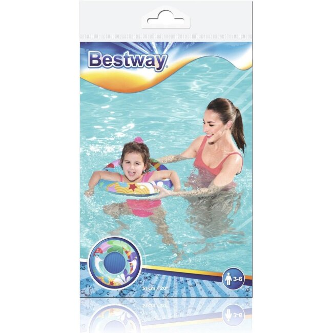 Круг для плавания Bestway 51 см, разные варианты Круг для плавания Bestway 51 см, разные варианты