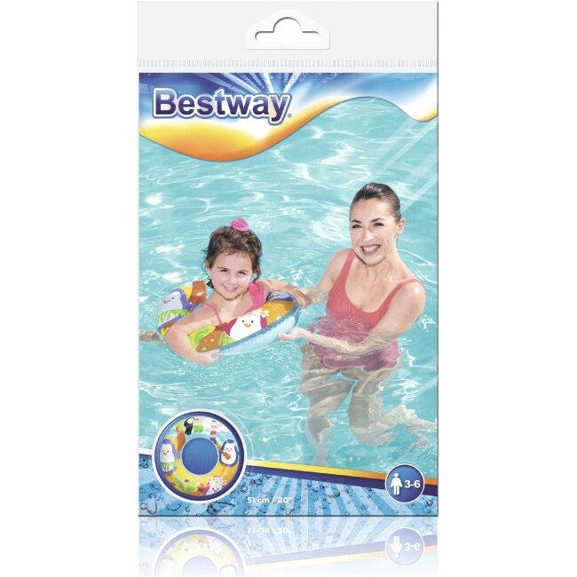 Круг для плавания Bestway 51 см, разные варианты Круг для плавания Bestway 51 см, разные варианты