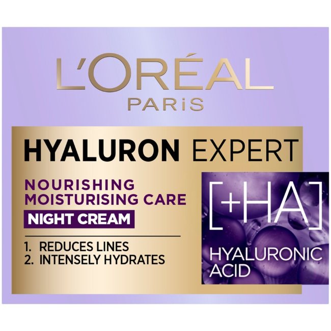 Ночной увлажняющий крем для сухой кожи лица L'Oréal Paris Hyaluron Expert 50 мл Ночной увлажняющий крем для сухой кожи лица L'Oréal Paris Hyaluron Expert 50 мл