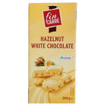Шоколад белый с фундуком Fin carre 200 гр