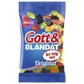 Фруктовые конфеты ассорти Malaco Gott & Blandat 50 гр