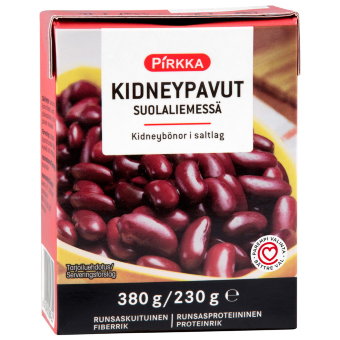 Фасоль красная Pirkka 380 гр Фасоль красная Pirkka 380 гр