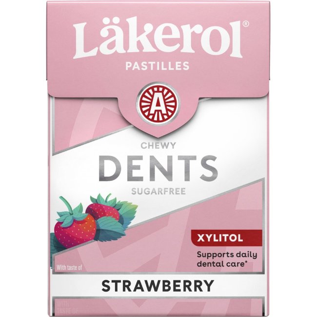 Пастилки (клубника со сливками) Lakerol Dents 85 гр