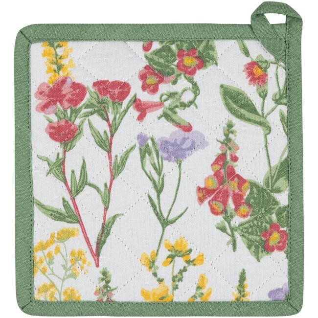 Прихватка House Wild floral 22x22 см зеленая