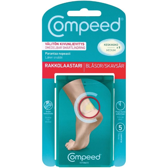 Пластырь для ног Compeed Medium 5 шт 76х45 мм
