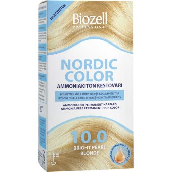 Профессиональная стойкая краска для волос без аммиака Biozell Nordic Color Bright Pearl Blonde перламутровый блонд 10.0 упаковка 2 шт х 60 мл Профессиональная стойкая краска для волос без аммиака Biozell Nordic Color Bright Pearl Blonde перламутровый блонд 10.0 упаковка 2 шт х 60 мл