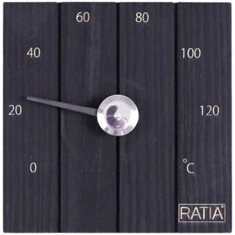 Сауна-термометр Ratia Laituri черный