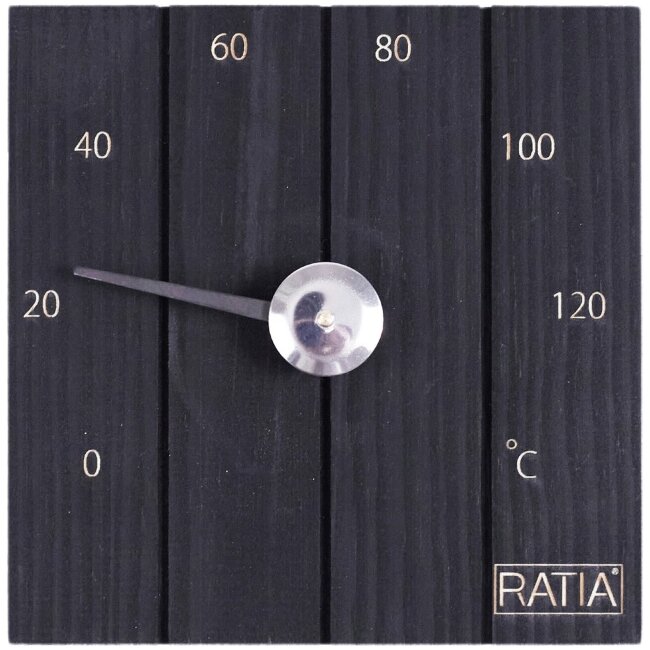 Сауна-термометр Ratia Laituri черный Сауна-термометр Ratia Laituri черный