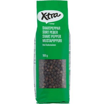 Перец чёрный горошком X-tra 100 гр Перец чёрный горошком X-tra 100 гр