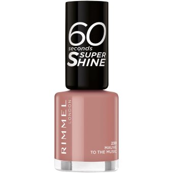 Лак для ногтей Rimmel 60 Seconds Super Shine 8 мл, 230 Mauve to the Music Лак для ногтей Rimmel 60 Seconds Super Shine 8 мл, 230 Mauve to the Music