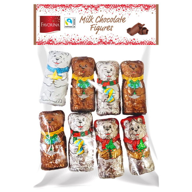 Фигурки из молочного шоколада (в ассортименте) Favorina 100 гр Фигурки из молочного шоколада (в ассортименте) Favorina 100 гр