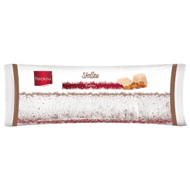 Рождественский кекс Favorina Stollen с изюмом и марципаном 1 кг Рождественский кекс Favorina Stollen с изюмом и марципаном 1 кг