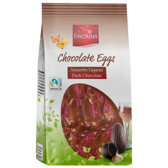 Шоколадные конфеты Favorina Amaretto Liqueur — тёмный шоколад с миндальным ликером 150 гр Шоколадные конфеты Favorina Amaretto Liqueur — тёмный шоколад с миндальным ликером 150 гр