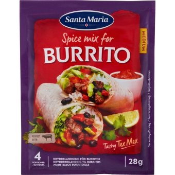 Приправа мексиканской кухни Буррито Santa Maria (Burrito Spice Mix) 28 гр Приправа мексиканской кухни Буррито Santa Maria (Burrito Spice Mix) 28 гр