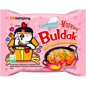 Рамен с острой курицей и карбонара Samyang 130 гр