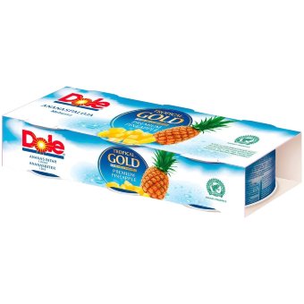 Ананасовые кусочки в собственном соку Dole Tropical Gold (уп 3 шт) 139 гр Ананасовые кусочки в собственном соку Dole Tropical Gold (уп 3 шт) 139 гр