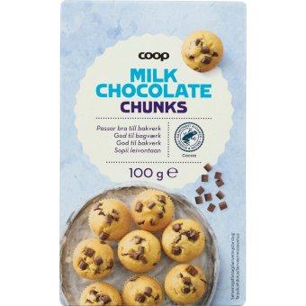 Крошка из молочного шоколада Coop для выпечки 100 гр Крошка из молочного шоколада Coop для выпечки 100 гр