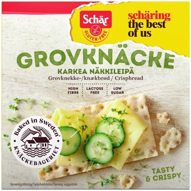 Грубый безглютеновый хрустящий хлебец Schär 215 гр Грубый безглютеновый хрустящий хлебец Schär 215 гр