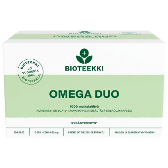 Рыбий жир в капсулах Duo Omega Vahva Omega-3 Bioteekki 120 капс Рыбий жир в капсулах Duo Omega Vahva Omega-3 Bioteekki 120 капс