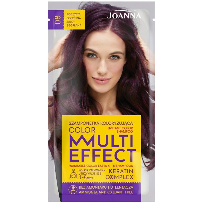 Шампунь с тонирующим эффектом Joanna Multi Effect Juicy Eggplant 08 Шампунь с тонирующим эффектом Joanna Multi Effect Juicy Eggplant 08