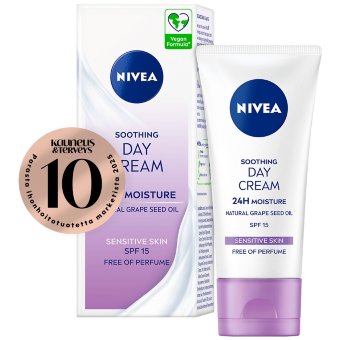 Дневной крем NIVEA 50 мл с успокаивающим эффектом и SPF 15 Дневной крем NIVEA 50 мл с успокаивающим эффектом и SPF 15