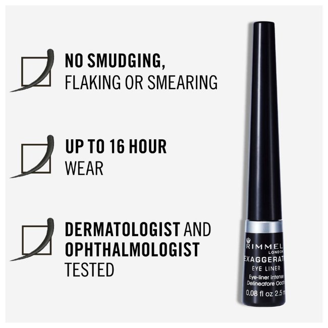 Жидкая подводка для глаз Rimmel Scandaleyes 2,5 мл 001 black Жидкая подводка для глаз Rimmel Scandaleyes 2,5 мл 001 black