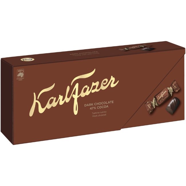Конфеты с темным шоколадом 47% Karl Fazer 250 гр