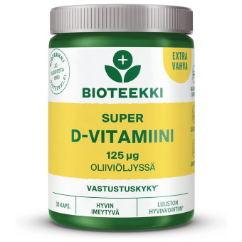 Витамин Д 125 мкг Bioteekin Super D-Vitamiini 30 капсул Витамин Д 125 мкг Bioteekin Super D-Vitamiini 30 капсул